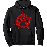 Amazon.com: Anarchy Symbol Pullover Hoodie Anarchist Sign Jacket